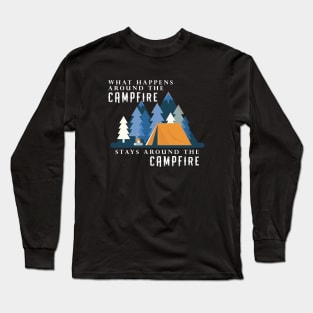 Vacation Camping Campfire Long Sleeve T-Shirt